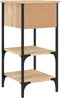 vidaXL - Nachtkastjes - 2 - st - 34x36x70 - cm - bewerkt - hout - sonoma - eikenkleurig