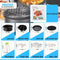 LifeNeeds (2021) - 8-delige Airfryer Accessoireset - Voor heteluchtfriteuse - Zwart en Zilver