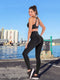 Dames Yogabroek met Zakken mt. S - Legging met Zakken, Hoge Taille Tummy Control Non See-Through Workout Broek - maat S
