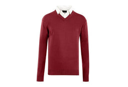 Milanoro Herentrui - Opstaande kraag - Comfort fit - Bordeauxrood