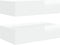 vidaXL - Tv-meubelen - 2 - st - met - LED - 60x35x15,5 - cm - hoogglans - wit