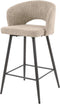 AnLi Style Barstoel boucle salon Zandkleur