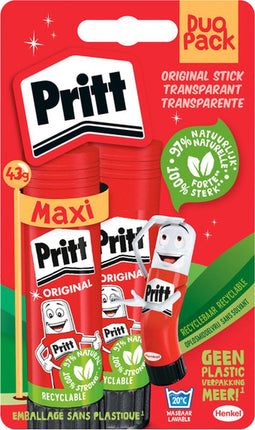 Lijmstift pritt stick original 43gr blister | 12 stuks