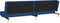 vidaXL - Slaapbank - 2-zits - met - 2 - kussens - stof - blauw