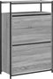 Schoenenkast 75x34x112 cm bewerkt hout grijs sonoma eikenkleur