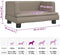 vidaXL - Hondenmand - 60x40x30 - cm - kunstleer - cappuccinokleurig