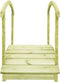 vidaXL - Tuinbrug - met - leuning - 170x74x105 - cm - geïmpregneerd - grenenhout