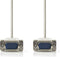 Nedis VGA-Kabel - VGA Male - VGA Male - Vernikkeld - Maximale resolutie: 1024x768 - 2.00 m - Rond - ABS - Ivoor - Label