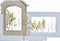 Fotolijsten DKD Home Decor Love Home Hout Bloem Natuurlijk (46 x 3 x 39 cm) (2 Stuks)