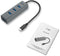 i-tec C31HUBMETAL403 - USB-C Metal 4-port HUB - USB 3.2 x 4 - Grijs