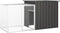 vidaXL - Kippenhok - 600x91x100 - cm - gegalvaniseerd - staal - grijs