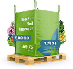 Organifer Biochar - Bodemverbeteraar 500 kg - Verhoogt bodemvruchtbaarheid - 100% natuurlijk