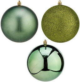 Set kerstballen 15 x 16 x 15 cm Groen (4 Stuks)