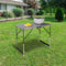Woltu Inklapbare Tafel 60x100 cm - Verstelbaar in 4 Hoogtes (73-94 cm) - Grijs