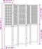 vidaXL - Kamerscherm - met - 5 - panelen - massief - paulowniahout - donkerbruin
