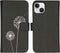 iMoshion Hoesje Geschikt voor iPhone 15 Hoesje - iMoshion Design Softcase Bookcase - Zwart / Dandelion