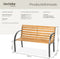 tectake® Michaela - Tuinbank - Weerbestendig - 119,5 x 62 x 83 cm - Bruin (2-zits)