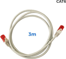 EDM - UTP Netwerkkabel Cat6 - 3 m - Grijs