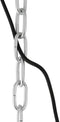 Mexlite Gaeve 2661ZW - Hanglamp Ø50cm E27 Fitting - Hoogte Verstelbaar - Zwart / Zilver