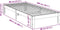 vidaXL - Bedframe - zonder - matras - massief - grenenhout - wit - 80x200 - cm