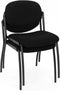 Vergaderstoel Ruby kleur Zwart materiaal Kunstleer Zonder armleuningen framekleur Zwart (RAL9011)