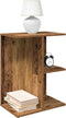 vidaXL - Nachtkastje - 46,5x29x61 - cm - bewerkt - hout - oud - houtkleurig
