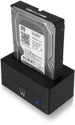 Ewent EW7012 - Docking Station voor 2.5 en 3.5 inch SATA HDD/SSD - USB 3.1 Gen1 (USB 3.0) - Zwart