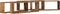 vidaXL - Wandplanken - 4 - stuks - Oud - Hout - 80x15x26 - cm - Bewerkt - Hout