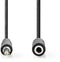 Nedis CAGL22050BK50 - Stereo audiokabel 3,5 mm - 500 cm - Zwart