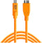 Tether Tools CUC3315-ORG - USB A naar Micro-USB B kabel - 4,6 m - Oranje