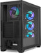 NOX Hummer Plasma - Midi Tower PC - 3x 120 mm ventilatoren - Zwart