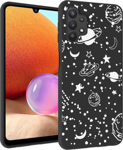 iMoshion Hoesje Geschikt voor Samsung Galaxy A32 (5G) Hoesje Siliconen - iMoshion Design hoesje - Zwart / Fun Galaxy