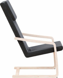 vidaXL Relaxstoel stof zwart