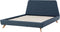 VIENNE - Tweepersoonsbed - Donkerblauw - 160 x 200 cm - Polyester