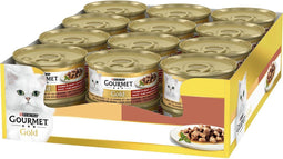 Gourmet Gold Fijne Hapjes - Kattenvoer Natvoer - Kalkoen & Eend - 24 x 85 g