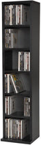 Tectake® CD Rek Juliana - CD/DVD Rek - Opslag voor 102 CD's - 90 x 21 x 20 cm - Zwart