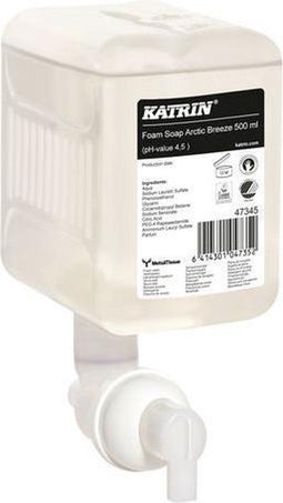 Handzeep katrin schuim arctic breeze 500ml 47345 | Omdoos a 12 stuk | 12 stuks
