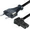 Scanpart C7 stroom kabel 2 meter - Met haakse stekker - Geschikt voor randapparatuur - Zwart - Universeel