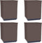 vidaXL-Plantenbakken-4-st-30x30x37-cm-polypropeen-bruin
