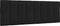 vidaXL - Hoofdbordkussen - 140 - cm - stof - zwart
