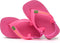 Havaianas Baby Brasil Logo II - Meisjes Slippers - Rubber voetbed - Roze (maat 21)