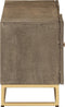 vidaXL - Tv-meubel - 110x30x40 - cm - massief - ruw - mangohout - en - ijzer