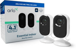 Arlo Essential 2K - Indoor Camera - 2K-resolutie met privacyshield - (2 stuks)