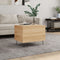 vidaXL - Salontafel - 60x44,5x45 - cm - bewerkt - hout - sonoma - eikenkleurig