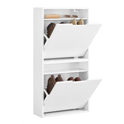 SoBuy FSR204-W - Schoenenkast - Ultradun 19 cm diep - Wit