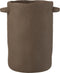 J-Line bloempot Lang Gustave voor binnen - cement - donkerbruin - Ø 20.5 cm