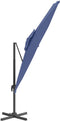 vidaXL - Zweefparasol - met - dubbel - dak - 300x300 - cm - azuurblauw