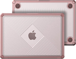 Dux Ducis Geschikt voor MacBook Air 13 inch (2018-2020) Armor Pattern cover hoes - case - Roze