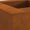 vidaXL - Vuurkorf - Vierkant - 80x80x40 - cm - Verweerd - Staal