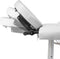 vidaXL - Massagetafel - inklapbaar - met - aluminium - frame - (vier - delen - / - crèmewit)